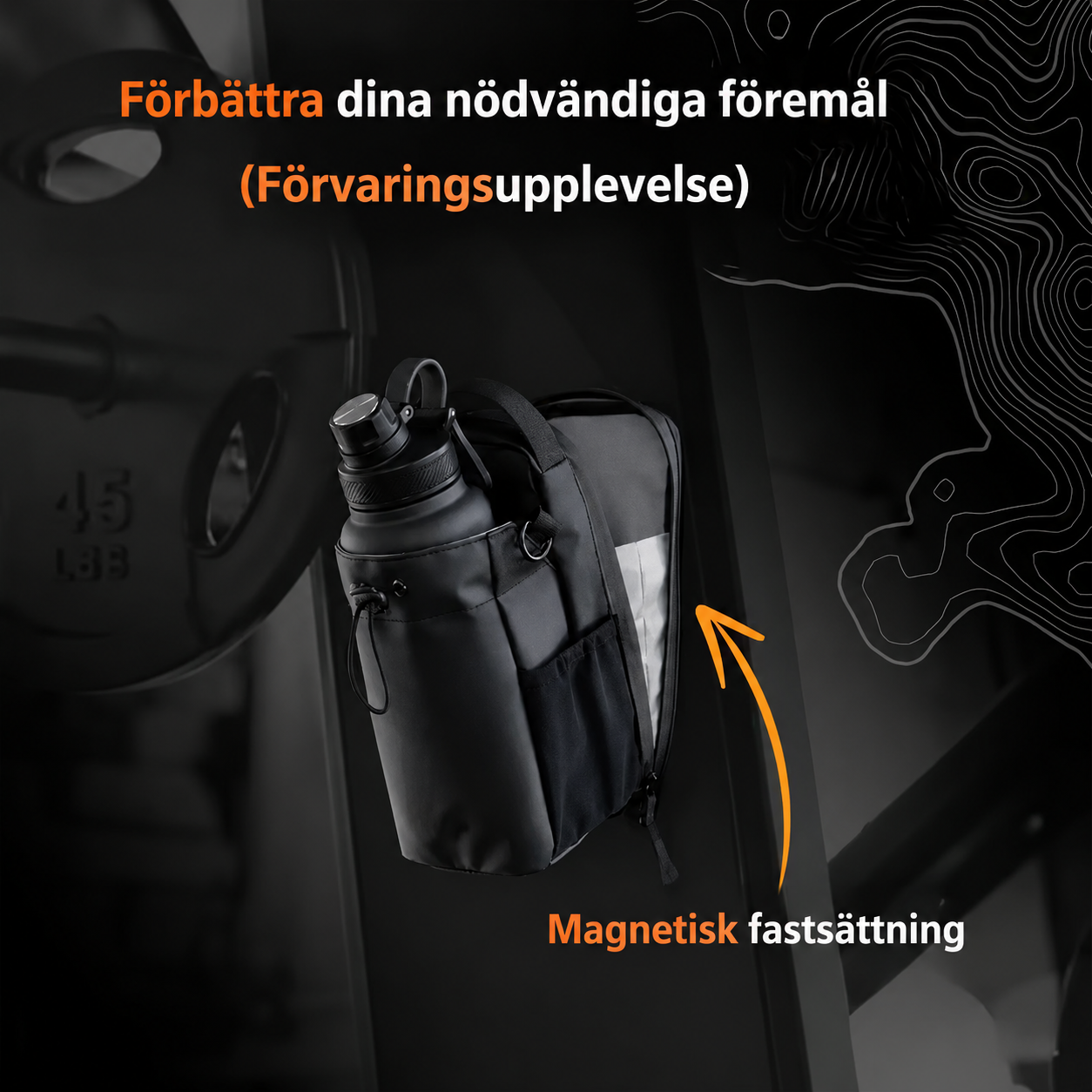 Magnetisk gymväska