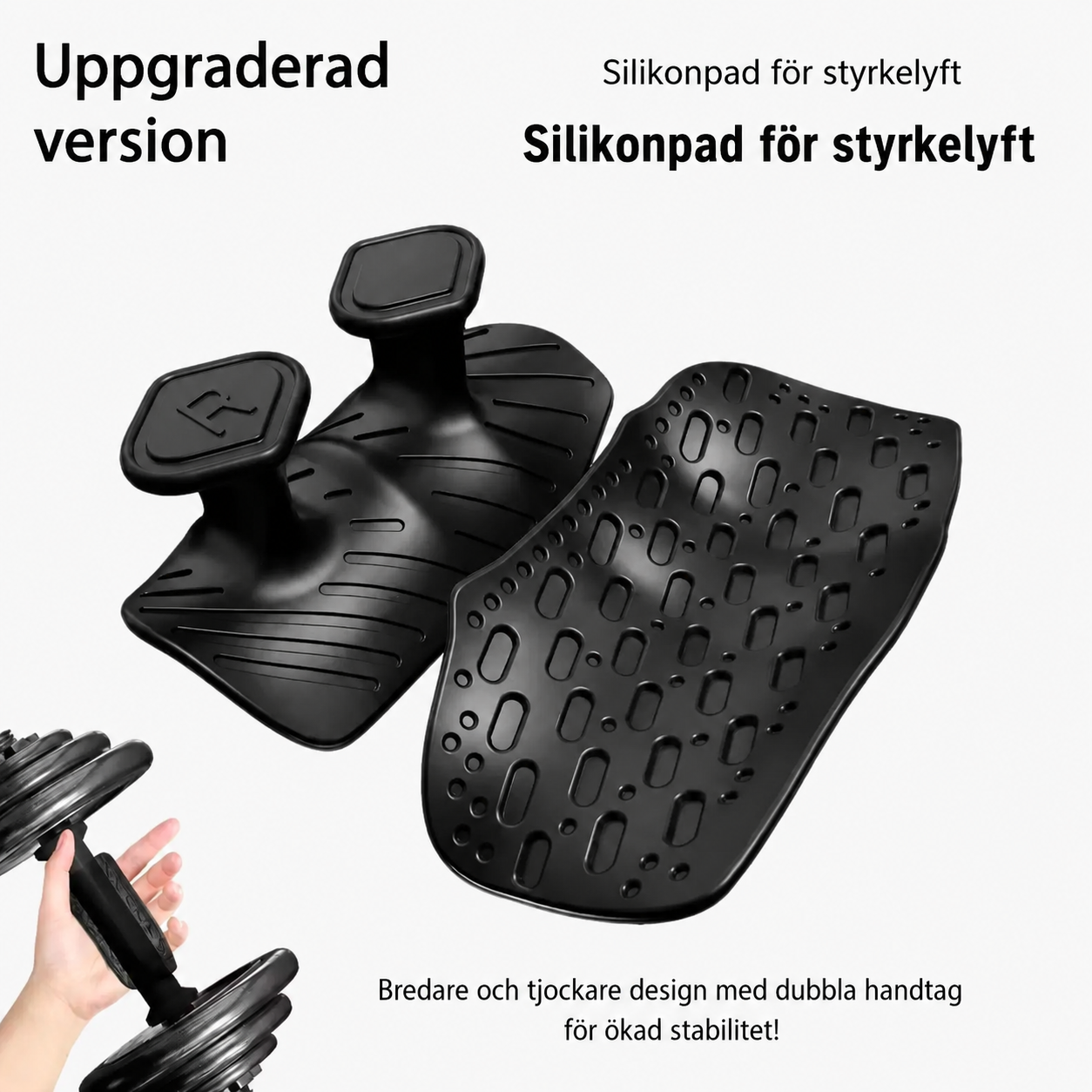 Silikonhandflateskydd med halkfritt grepp